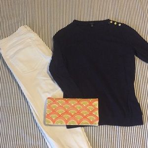 Talbots Navy Blue Lightweight Sweater